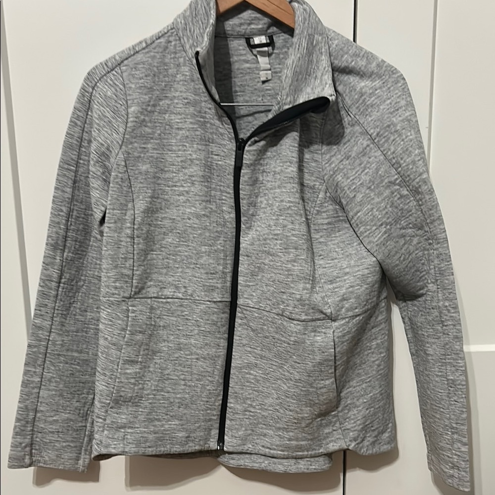 Gray Zip-Up Jacket - image 1